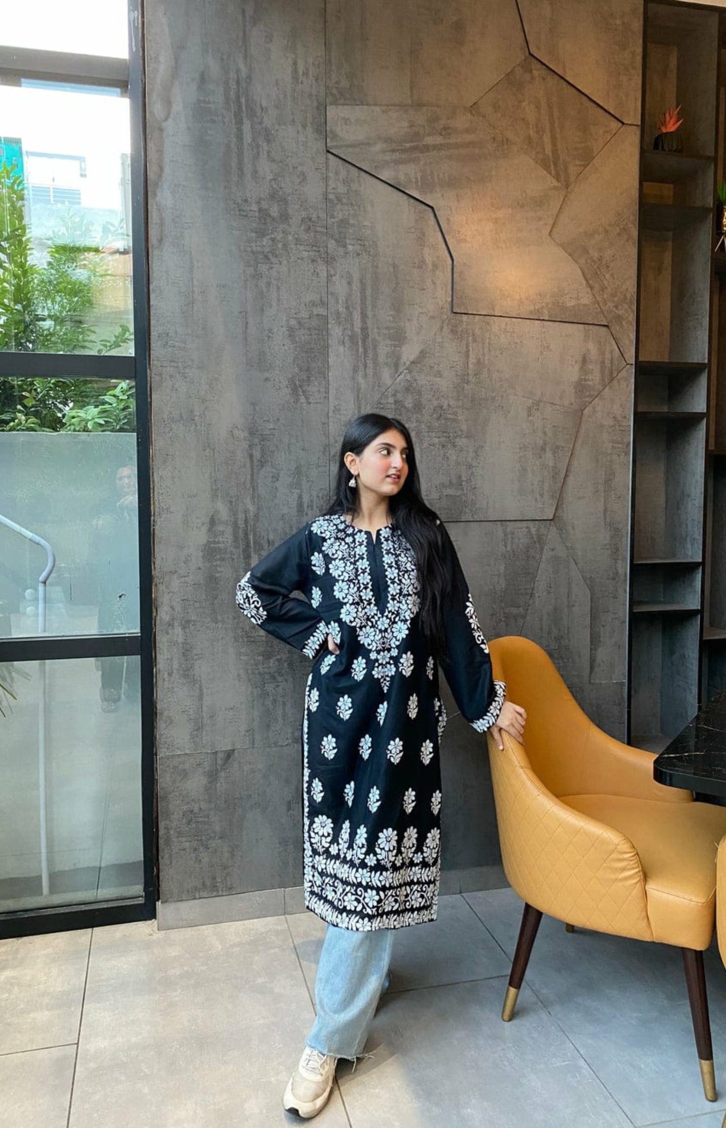 Emily Long Kurti – Foam Print