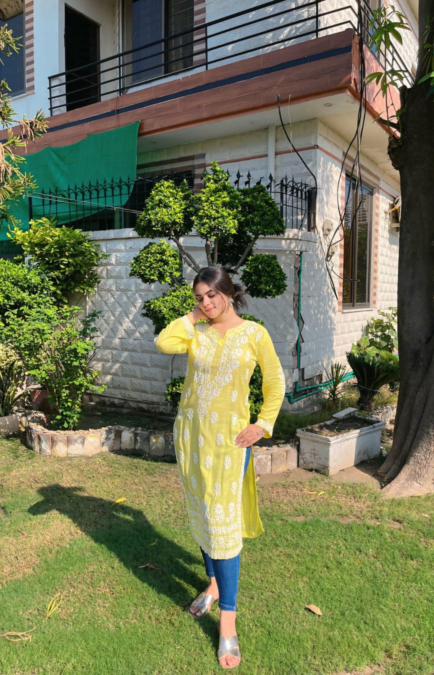 Emily Long Kurti – Foam Print