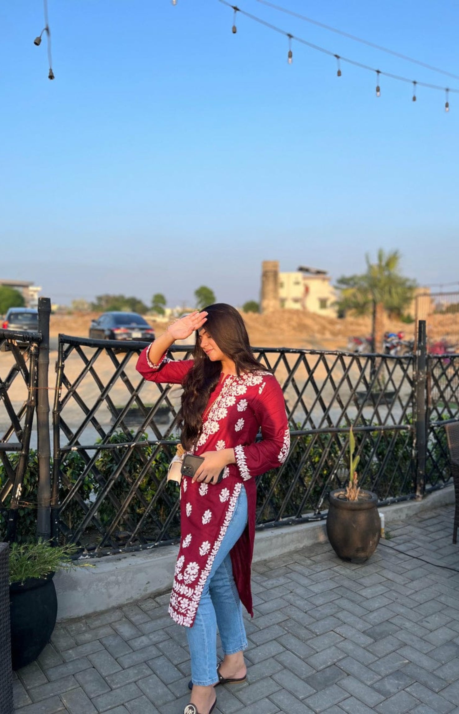 Emily Long Kurti – Foam Print